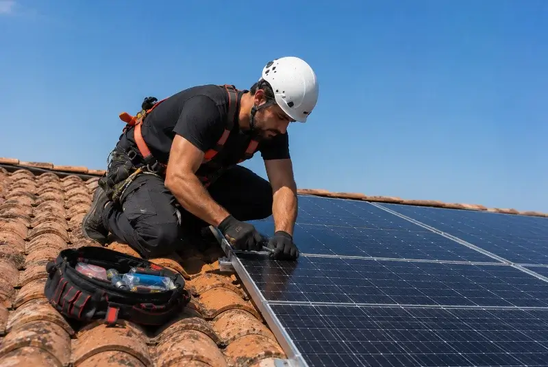 Maintenance et monitoring de panneaux solaires à la Pellerine